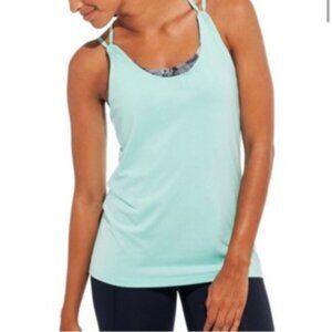 Calia by Carrie Underwood Criss-Cross Straps Double Layer Tank Top Sz Medium EUC